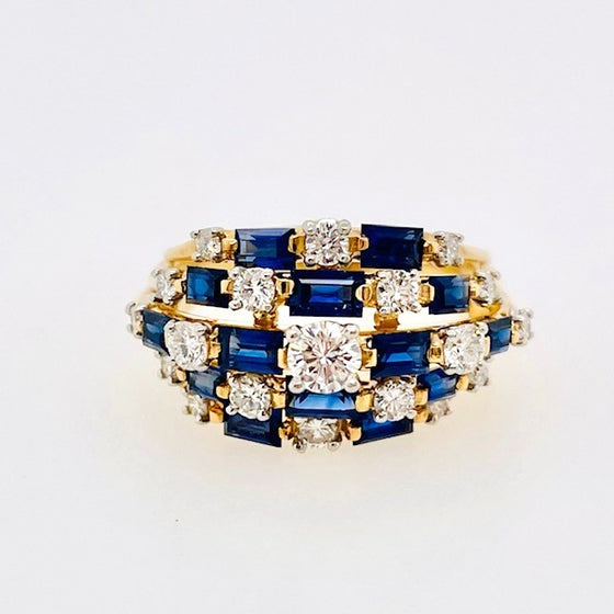 Oscar Heyman Aquamarine Diamond Ring - Cellini Jewelers